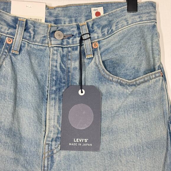 NEW Levi’s Barrel Ankle Jeans Size 25 Blue Denim Made in Japan Relaxed High Rise - Picture 10 of 11